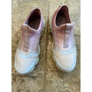 Nautica Womens Pink Slip-On Sneakers With Translucent Soles